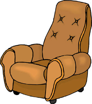 comfortable armchair cartoon