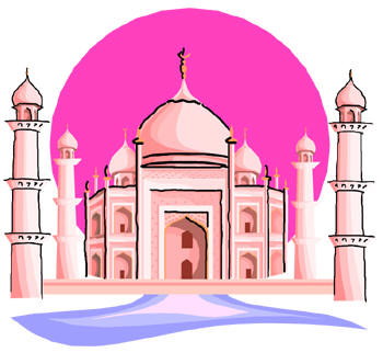 Taj Mahal cartoon drawing