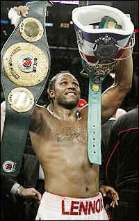 Lennox Lewis boxing champion victory