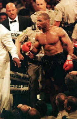 Mike Tyson in the boxing ring