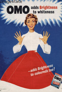 Advert poster for Omo washing powder