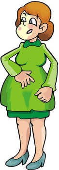 pregnant woman cartoon