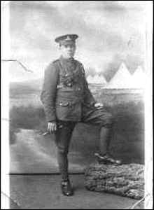 gunner in the Royal Field Artillery World War One