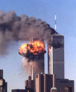 Twin Towers burning 9/11