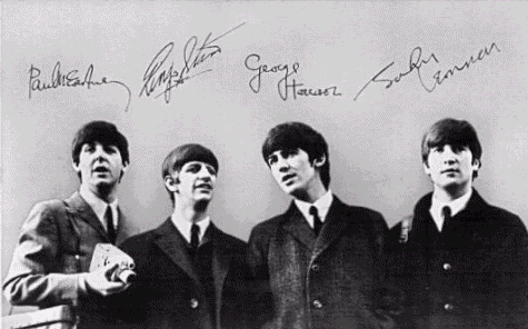 The Beatles signed photograph